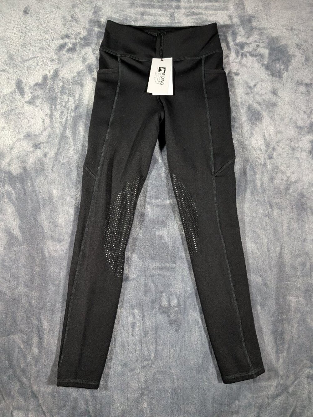 Dover Saddlery Pants Womens Small Black Grip Riding Sport Equestrian Horse, NWT